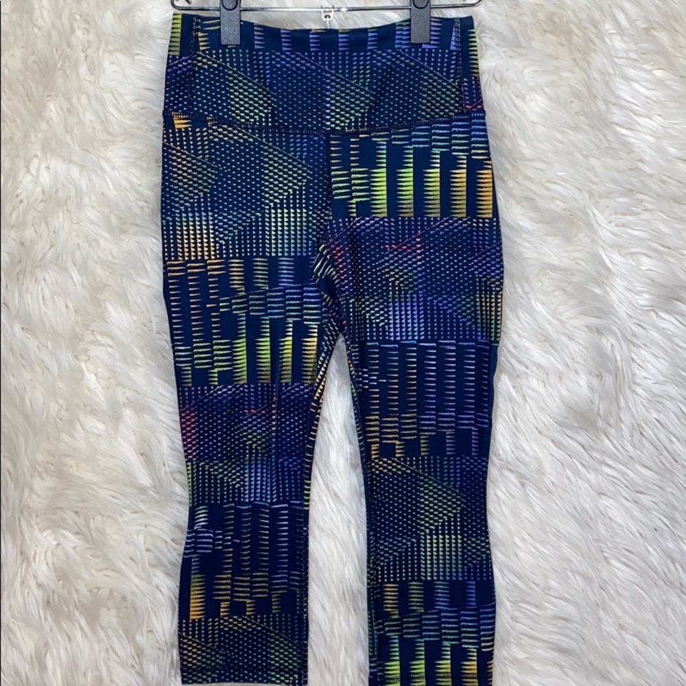 Patagonia Blue Multicolor Patterned Leggings